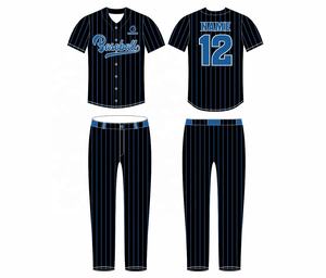 Uniformes de Béisbol para Adultos al por Mayor, Sublimados Personalizados, 100% Poliéster Transpirable, Opciones de Tallas Grandes, con Nombres de Equipos Personalizados - Product Image 3