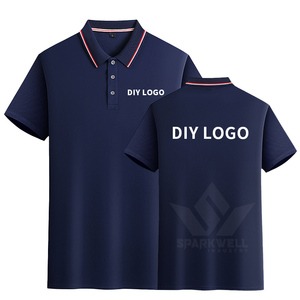 Men's Black Cotton Pique <b>Polo</b> Shirt Short Sleeve Breathable Knitted Casual Regular Fit with <b>Orange</b> Contrast Collar and Cuffs - Product Image 3