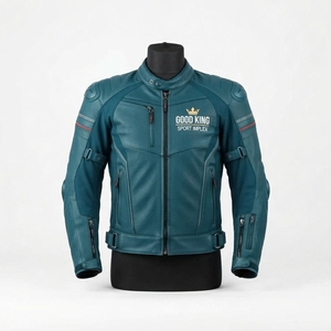 Veste de moto en cuir pour homme, veste de motard de qualité supérieure, vêtements de protection professionnels pour la course - Product Image 5