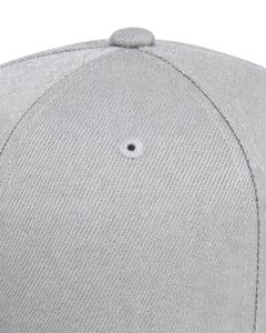Customized Light Grey <b>Flat</b> Brim Snapback <b>Cap</b> For Men Women Adjustable Cotton Baseball Hat Casual Streetwear Premium Quality - Product Image 5