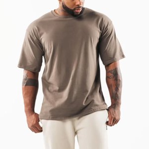 Camiseta Deportiva Extra Grande de Alta Calidad, 100% Algodón Tejido, Corte Cuadrado, con Logotipo Personalizado para Hombre - Product Image 1