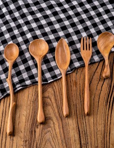 Juego de Cucharas de Café de Madera, Estilo Vintage Natural, Logotipo Personalizado, Proveedor OEM - Product Image 4