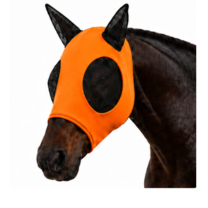 <b>Equestrian</b> Equipment High Quality Anti-mosquito Breathable Comfortable Mesh Customized Lightweight High Elastic Horse Fly Mask - Product Image 4