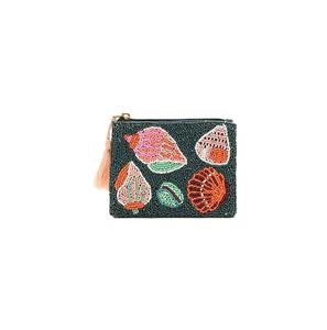 Pochette à monnaie perlée de style indien traditionnel, broderie de perles de rocaille bohème de qualité supérieure - Product Image 2