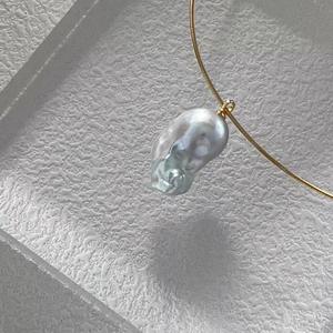 Collier en perles d'eau douce baroques dorées, style luxueux et séduisant à la française, collier bus pour femmes, collier bus design - Product Image 2