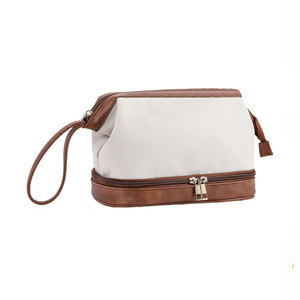 Estuche de Maquillaje Profesional de Cuero Impermeable, Organizador de Viaje Portátil, Caja de Almacenamiento de Cosméticos de Gran Capacidad con Asa, Estuche de Belleza - Product Image 1