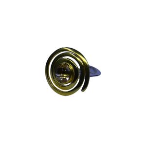 Anillo Clásico de Plata de Ley 925 Chapado en Oro con Topacio Azul para Mujer, Joyería para Bodas - Product Image 2