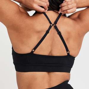 Nouveau soutien-gorge de sport Nesta Sports noir rembourré, sans coutures, à boucles réglables pour femme - Product Image 3