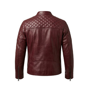 Veste d'hiver en cuir de haute qualité pour homme, doublée de polaire, en cuir véritable, conçue pour le temps froid - Product Image 3