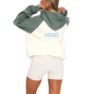 Top Quality Custom Logo Women Fashionable Pullover <b>Hoodies</b> / Wholesale <b>Running</b> Drop Shoulder Women Plus Size <b>Hoodies</b> - Product Image 2