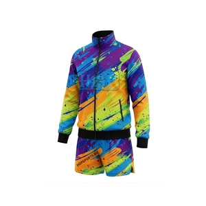Conjunto de Chaqueta y Pantalones Cortos para Animadoras, Chaqueta y Pantalones Cortos de Entrenamiento Personalizados, Diseño de Logotipo Gratis - Product Image 1