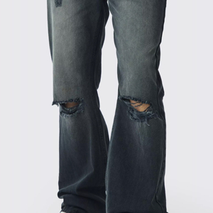 กางเกงยีนส์ผู้ชายรุ่นใหม่ น้ำหนักเบา ขายดีที่สุด ลุคสบายๆ ซักแล้ว คุณภาพพรีเมียม - Product Image 1