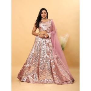 Belle Lehenga Choli avec Fancy Dupatta pour Party Wear Elegant Party Supplies - Product Image 4
