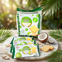 Crackers à la noix de coco uniques 220g Saveur épicée et aux herbes croustillantes Snack sucré Vente en gros ODM