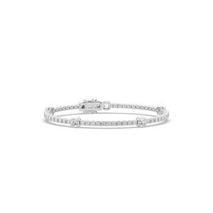 Unique Style 4.75Ct Lab Grown Diamond Bracelet Lightweight Round Brilliant Cut 14k <b>Solid</b> <b>Gold</b> <b>Gold</b> Plated for Party Gift - Product Image 6