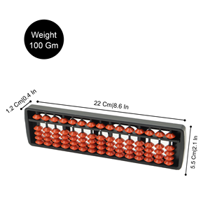Ábaco educativo de 15 varillas rojo para niños, herramienta para el aprendizaje de matemáticas, conteo y habilidades aritméticas, para uso de estudiantes. - Product Image 2