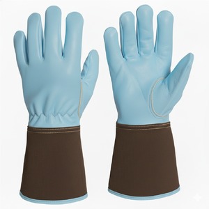 <b>Long</b> cuff welding <b>gloves</b> premium leather high heat resistance for welding and industrial applications Safety <b>Gloves</b> for Welders - Product Image 5
