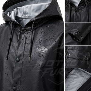 Waterproof Breathable Rain Coats Fabric Stylish Hooded Design Comfortable Outdoor Lifestyle And Travel Everyday - Product Image 5