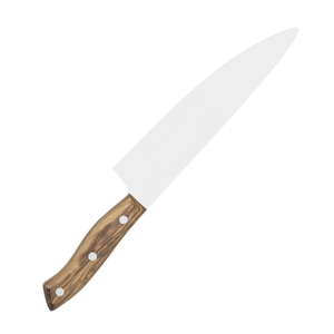 Couteaux de cuisine avec manche en bois brun et lame en acier inoxydable pour la préparation culinaire à domicile, la découpe de légumes et de viande - Product Image 2