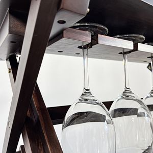 Portabottiglie in noce da 26 bottiglie - Product Image 5