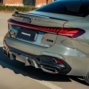 PANAVIS Dry Carbon Fiber Rear Bumper <b>Diffuser</b> Lip Spoiler <b>for</b> Audi A5 A5L S5 2026 - Product Image 2