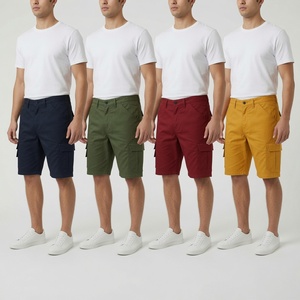 Wholesale Men Polyester Cargo Shorts Multi Pocket Outdoor Workwear Quick Dry Summer Utility Half Pants - Product Image 4