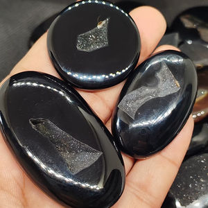 Wholesale Black <b>Onyx</b> Druzy Natural Black <b>Onyx</b> Healing Crystal Black <b>Onyx</b> Druzy Cabochon Loose Gemstone for Jewellery Making - Product Image 1