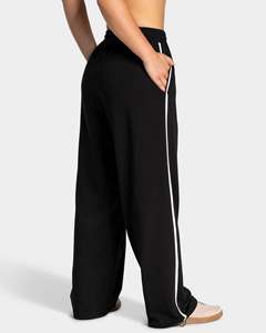 Pantalones Deportivos de Cintura Alta a Rayas Personalizados para Mujer, Pantalones de Chándal Cómodos, Tela de Alta Calidad, Fabricante de Ropa OEM ODM - Product Image 4