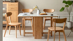 เก้าอี้ทานอาหารทำจากไม้สักแท้พร้อมที่นั่งเชือกถัก สำหรับใช้รับประทานอาหารทั้งในร่มและกลางแจ้ง - Product Image 2