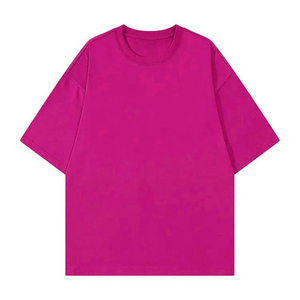 Camisetas Casuales de Manga Corta para Hombre, 100% Algodón, Estilo Urbano, Impresión de Logotipo OEM, Tela de 280 Gramos, Ropa al por Mayor - Product Image 1