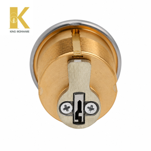 Cilindro de Cerradura de Embutir de 28 mm con Llave KW, Acero Inoxidable Satinado, Estándar Americano, Herrajes de Seguridad para Puertas - Product Image 3
