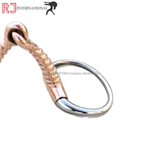 Bocados de acero inoxidable duraderos con logotipo personalizado para equitación, tipo Eggbutt, con junta de cobre tipo Corkscrew, equipo óptimo para caballos. - Product Image 4