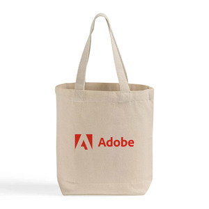 Premium Natural Recycled Cotton Bottom Gusset <b>Tote</b> Bag | Printed Eco Shopping Grocery Carry Bag | Custom Promotional Logo Bag - Product Image 1