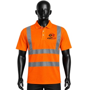 เสื้อโปโลสะท้อนแสง ORVO Sports สำหรับงานตรวจจับวัตถุ  แบบสวมใส่สบาย เหมาะสำหรับผู้ชาย ใช้ในงานรักษาความปลอดภัย  ผลิตจากโพลีเอสเตอร์ ใช้ได้ทุกฤดู - Product Image 1