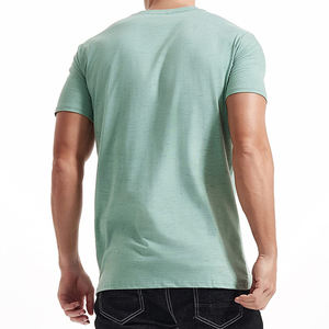 Camiseta de Algodón Grueso de Primera Calidad, 250, 280, 320 g, para Hombre, con Estampado Personalizado, Cuello Redondo, Camiseta Blanca Extra Grande para Hombre - Product Image 2