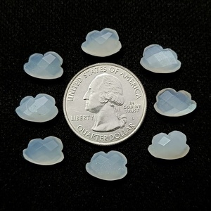 Piedras Preciosas de Piedra Lunar Blanca Natural Talladas a Mano en Forma de Nube, Cuentas de Cristal Briolette para Fabricación de Joyas, 12mm, Venta al por Mayor - Product Image 2