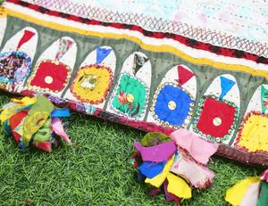 Authentique gujarati indien Banjara Dowry Bag Old Small Bag Ahir Embroidery Gypsy Bag - Product Image 6