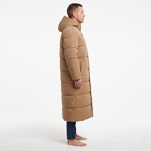 Veste d'hiver longue pour homme, design personnalisé, rembourrée, à capuche, épaisse, isolante, chaude, résistante au vent, décontractée, pour l'extérieur - Product Image 3