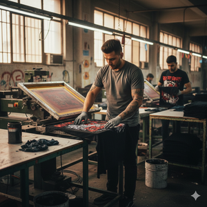 Camiseta de algodón extragrande con lavado ácido vintage para hombre, impresión DTG con logotipo personalizado, proveedor mayorista de camisetas para hombre - Product Image 2