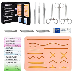 Kit de sutura para laboratorio de biología y estudiantes de anatomía, juego de bisturís de acero inoxidable para uso quirúrgico, médico y de primeros auxilios. - Product Image 1