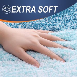 Hot Selling 17"x24" Microfiber Bath <b>Mat</b> Super <b>Absorbent</b> Non-Slip Floor Thick Plush Shaggy Tufted Bathroom Rug Washable Hotel - Product Image 3