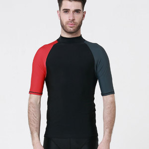 Maillot de surf à compression personnalisé à manches courtes avec protection UPF 50+ en tissu Academies Compression Shirt - Product Image 1