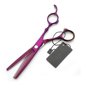 Ciseaux à effiler professionnels en acier inoxydable de qualité supérieure, pointe affûtée, lame droite, outil de coupe de cheveux, outil de beauté fait main - Product Image 3