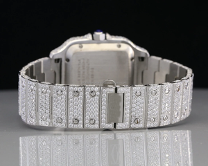 Latest Design Full <b>White</b> VVS Moissanite Diamond <b>Watch</b> <b>for</b> Men's and <b>Women</b> Smart <b>Watch</b> From India Export - Product Image 5