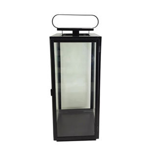 Farol Negro Largo de Alta Demanda para Decoración de Interiores en Villas, Iluminación de Suelo y Mesa, Portavelas Decorativo de Metal - Product Image 1