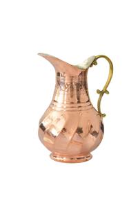 Jarra de cobre estilo vintage para servir, perfecta para cenas festivas y presentaciones especiales en la mesa, procedente de la India. - Product Image 5