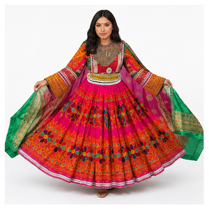 Vestidos Modestos de Moda Afgana para Mujer, Ropa Étnica Afgana Kuchi, Vestidos Afganos Kuchi para Bodas Afganas - Product Image 1