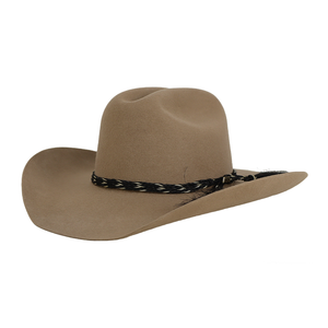 Chapeau de cowboy rayé en laine bleu clair imprimé par sublimation, unisexe, adulte, décontracté, plage, printemps, été, respirant, coupe-vent - Product Image 2