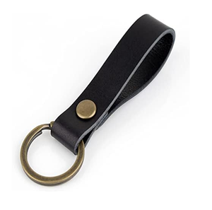Customized Brown Leather Keyring <b>Stitched</b> Design Leather Keyring Best <b>Gifts</b> Used - Product Image 6