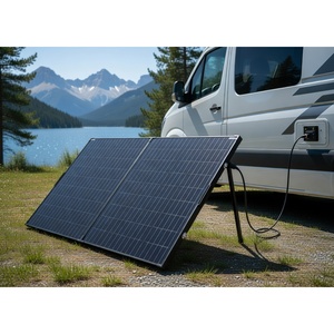 Wholesale 200W Portable <b>Foldable</b> <b>Solar</b> <b>Panel</b> Suitcase Kit 200 Watt <b>Solar</b> Charger with Waterproof 20A Controller for RV - Product Image 3